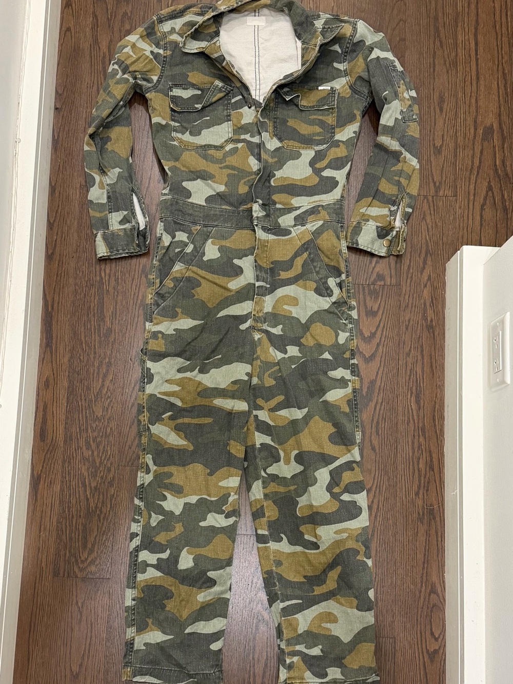 MOTHER camo print jumpsuit